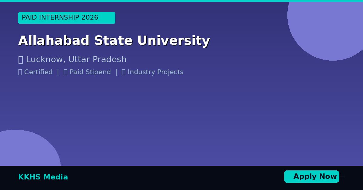 Internship for Allahabad State University Students 2026