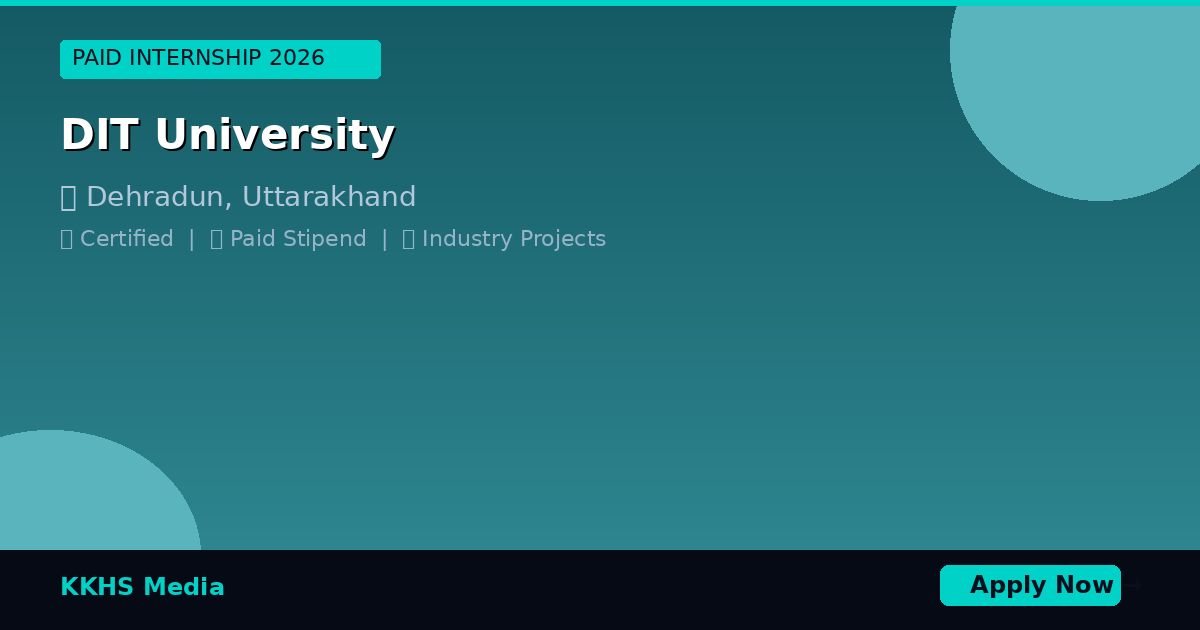Top Internship Programs for DIT University Students 2026