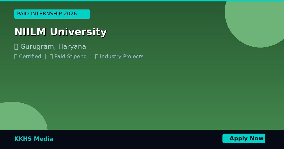 Top Internship Programs for NIILM University Students 2026