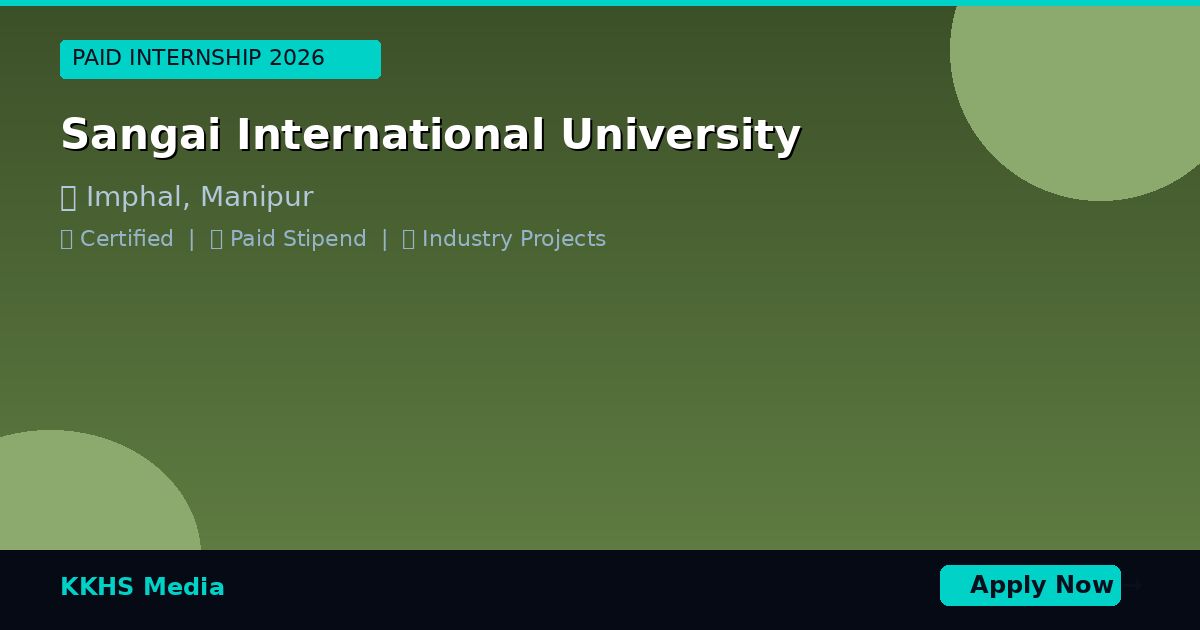 Internship for Sangai International University Students 2026