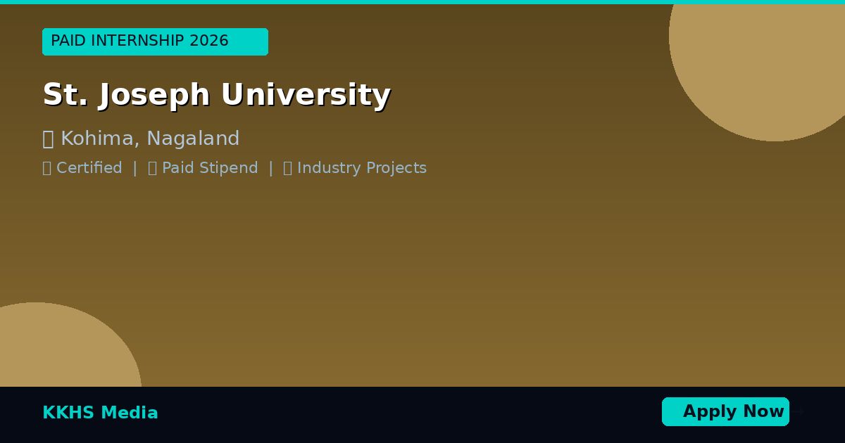 Internship for St. Joseph University Students 2026