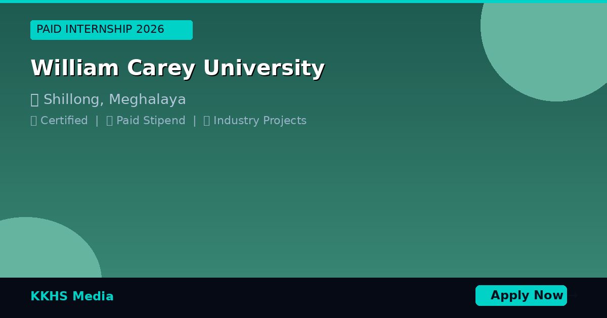 Internship for William Carey University Students 2026